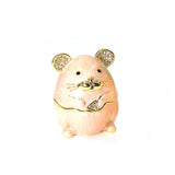 Eco-Friendly Pink Enamel Twelve Zodiac Alloy Ornaments Box