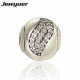 925 Silver Sterling HAPPINESS Charms Bracelet DIY Beads ST107