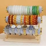 3-layer Wooden Base Bracelet Display Stand