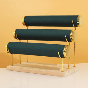 3-layer Wooden Base Bracelet Display Stand