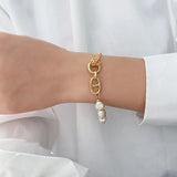 Minimalis Natural Freshwater Pearl Bracelet for Women Wedding Gift