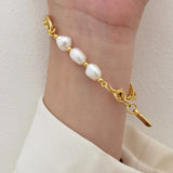 Minimalis Natural Freshwater Pearl Bracelet for Women Wedding Gift