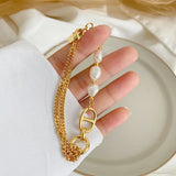 Minimalis Natural Freshwater Pearl Bracelet for Women Wedding Gift