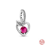 925 Silver Bracelet Bead Pendant Dangle Charms Women Jewelry Gift