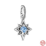 925 Silver Bracelet Bead Pendant Dangle Charms Women Jewelry Gift