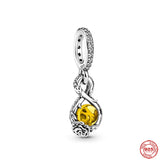 925 Silver Bracelet Bead Pendant Dangle Charms Women Jewelry Gift