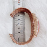 Trendy Women's Leather Agate Bracelet