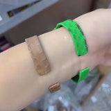 Trendy Women's Leather Agate Bracelet