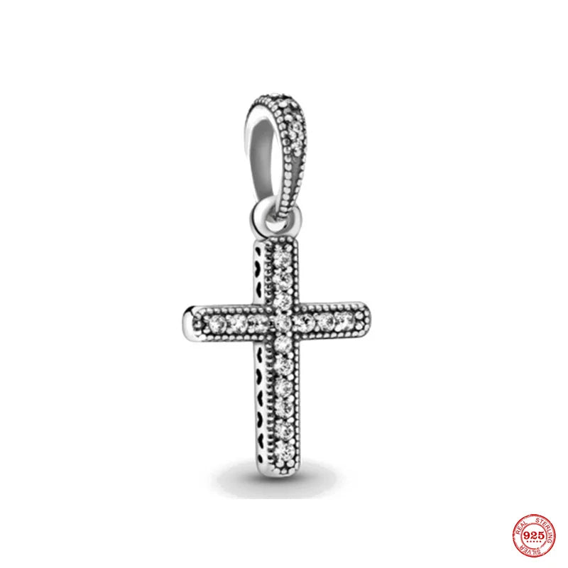 European Angel Charm Bead Dangle Pendant Silver 925 Bracelet Jewelry Gift