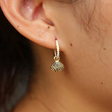 925 Silver Conch Shape Earrings Minimal Women Jewelry