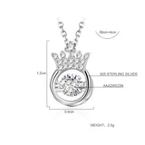 Crystal from Austrian Crown Necklace Flashing For Woman Christmas