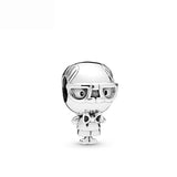 925 Silver Skating Owl Boy Girl Bella Diy Bead Charms Bracelet