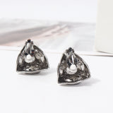 Big Gem Stone Ear Clip Jewelry For Woman