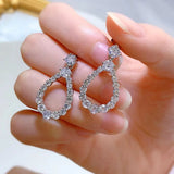 Pear Shaped Drop Earrings Women's Fashion Jewelry