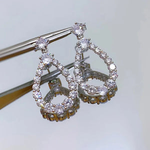 Pear Shaped Drop Earrings Women's Fashion Jewelry