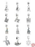 European Castle Family Spoon Pot Love Girl Boy Pendant Beads Charms