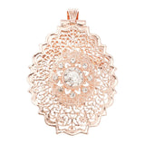 European Jewelry Brooch Moroccan Style Pendant Dual Rhinestone Brooch