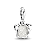 European Pet Dog Cat Forget-Me-Not Flower DIY Beads for Silver 925 Bracelet