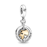 European Pendant Christmas Snowflake Flag Globe DIY Fine Beads Charms