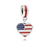 European Pendant Christmas Snowflake Flag Globe DIY Fine Beads Charms