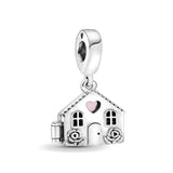 European Pendant Dog Cat Butterfly House DIY Beads for 925 Bracelet