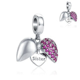 Heart Sister Pendant Bead for Panodra Bracelet