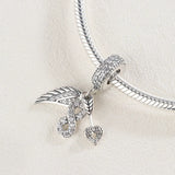 European Pendant Wing Arrow DIY Accessories Beads Charms Silver 925 Bracelet