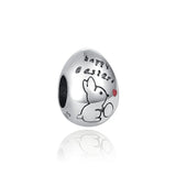 925 Sterling European Silver Smile DIY Bead Charms Bracelet