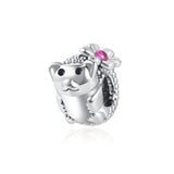 925 Sterling European Silver Smile DIY Bead Charms Bracelet