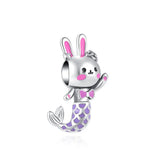 925 Sterling European Silver Smile DIY Bead Charms Bracelet