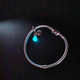 European Silver 925 Sterling Lightbulb Double Dangle Charm Bead