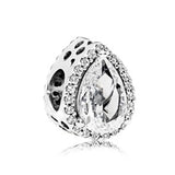 European Pave Shell Heart Diy Bead for Panodra Bracelet