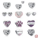 European Women Jewelry Bead Accessories Mummy Baby Pink Dance Charms Bracelet