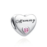 European Women Jewelry Bead Accessories Mummy Baby Pink Dance Charms Bracelet
