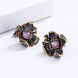 Sunflower Zircon Earrings for Women