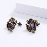 Sunflower Zircon Earrings for Women