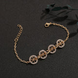 Zircon Round Bracelet Women's Charm Anniversary Gift