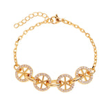 Zircon Round Bracelet Women's Charm Anniversary Gift