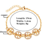Zircon Round Bracelet Women's Charm Anniversary Gift