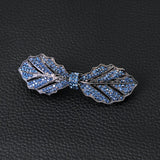 Mulan Leaf Zircon Spring Hairpin Retro Clip Temperament Mom Hairpin