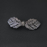 Mulan Leaf Zircon Spring Hairpin Retro Clip Temperament Mom Hairpin