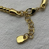925 Silver 14K Charm Beads Pearl Bracelet Holiday Jewelry Gift