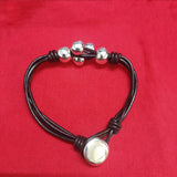 925 Silver 14k Charm Beads Rope Bracelet - Elegant Niche Jewelry Gift