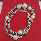 925 Silver Pearls Charm Bead Necklace Jewelry Gift