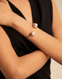 925 Silver 14K & Silver Bracelet European American Original Electroplating
