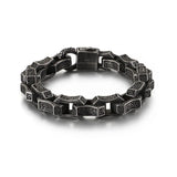 Retro Totem Punk Men's Titanium Steel Bracelet