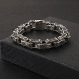 Retro Totem Punk Men's Titanium Steel Bracelet