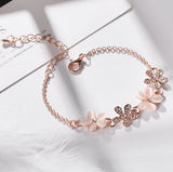 Flower Cat's Eye Bracelet Jewelry for Women Gifts