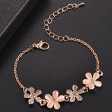 Flower Cat's Eye Bracelet Jewelry for Women Gifts