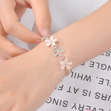 Flower Cat's Eye Bracelet Jewelry for Women Gifts